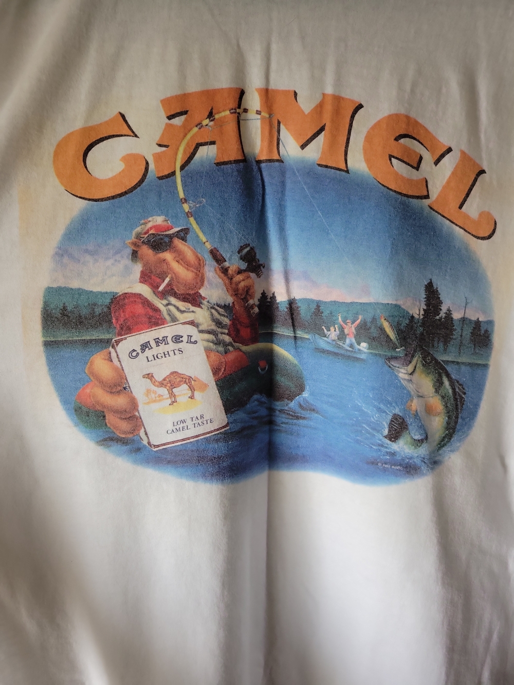 Vintage Camel Joe Tackle Shop Pocket T-Shirt
